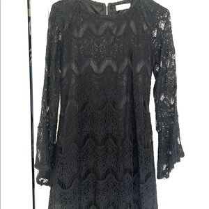Altar’d State Black Lace Mini Dress